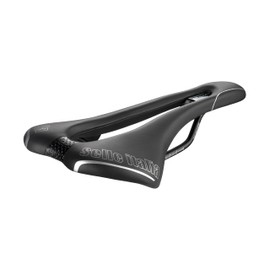 Selle Italia SLR TM Superflow Racing - Road Bike Saddle, Iconic Design SLR with Superflow Hole, Manganese Frame - Size S3, Black