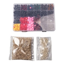 Doll Eyes Nose Set Cute Vivid Fun Safety Noses Eyes with Washers for Doll Plush Toy and Puppet Crafts