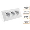 Socket block in white.