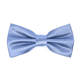 Ladeheid Children's Boys Bow Tie - Pre-Tied Adjustable Band, Shiny Design, Ideal for Wedding, Birthday, School - Durable and Stylish Size 10 cm x 5 cm BKS, blue