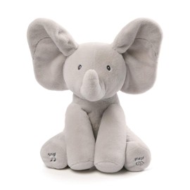 GUND Baby Animated Flappy the Elephant Stuffed Animal Plush, Grey, 30.5 cm