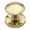 Ironmongery World®Solid Brass Victorian Round Mortice Door Knobs Pull Handles