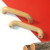 streeHerjjkeA1 Pack of 6 Wooden Cabinet Handles, Furniture Handle, Beech