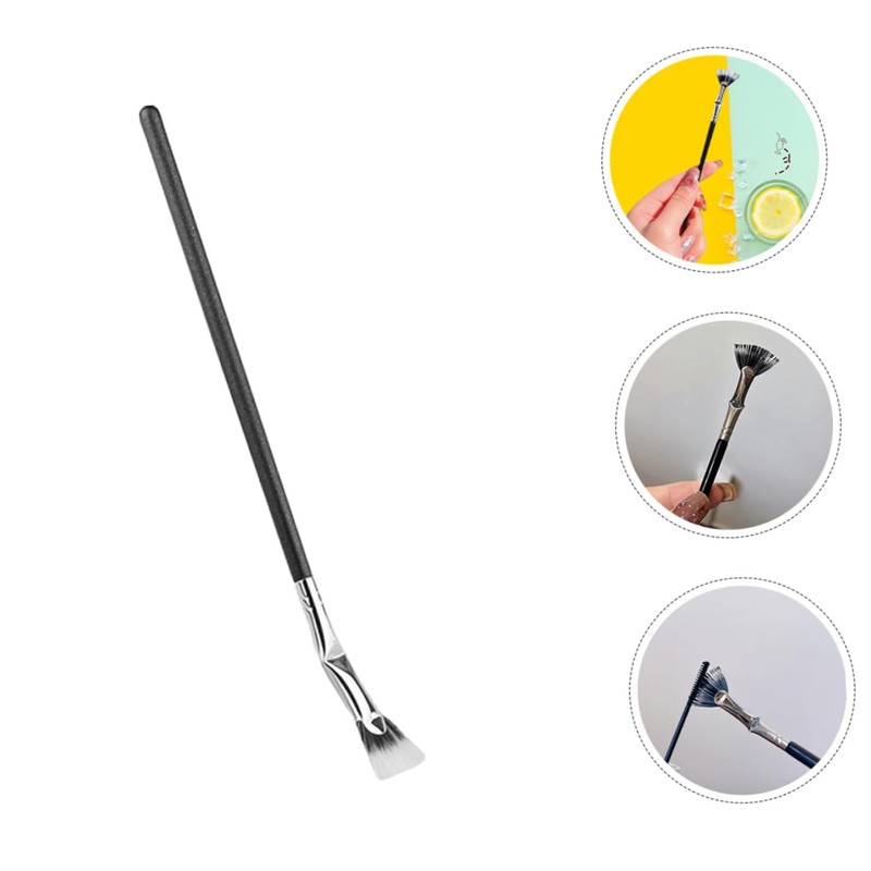 IWOWHERO Mascara and Eyelash Brush Fan-shaped Design for Easy Makeup