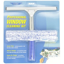 Ettore 04991 Products 2-Step Squeegee Scrubber Combo Blue 12 In