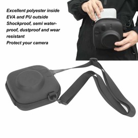 Hard Carrying Case Replacement for Instax Mini 12, 11, 8, 9, 7, 40 Camera, Protective & Portable Case with Pocket and Adjustable Strap, Universal Hard Shell Storage Bag