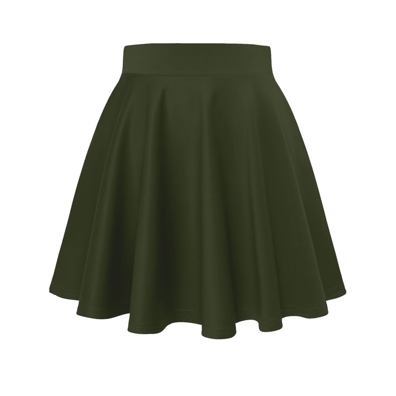 Hybrid & Company Women Basic Versatile Skirts Stretchy Flared Mini