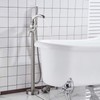 Senlesen Bathroom Single Handle Freestanding Bathtub Faucet Floor Mounted Waterfall