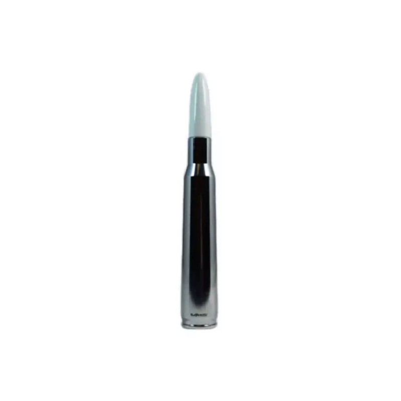 VMS Chrome and White Bullet Antenna For Ford F150 F250