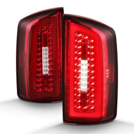 ACANII - For 2007-2008 Dodge Ram 1500 2500 3500 Full LED [Light Tube] Tail Lights Brake Lamps Driver & Passenger Side