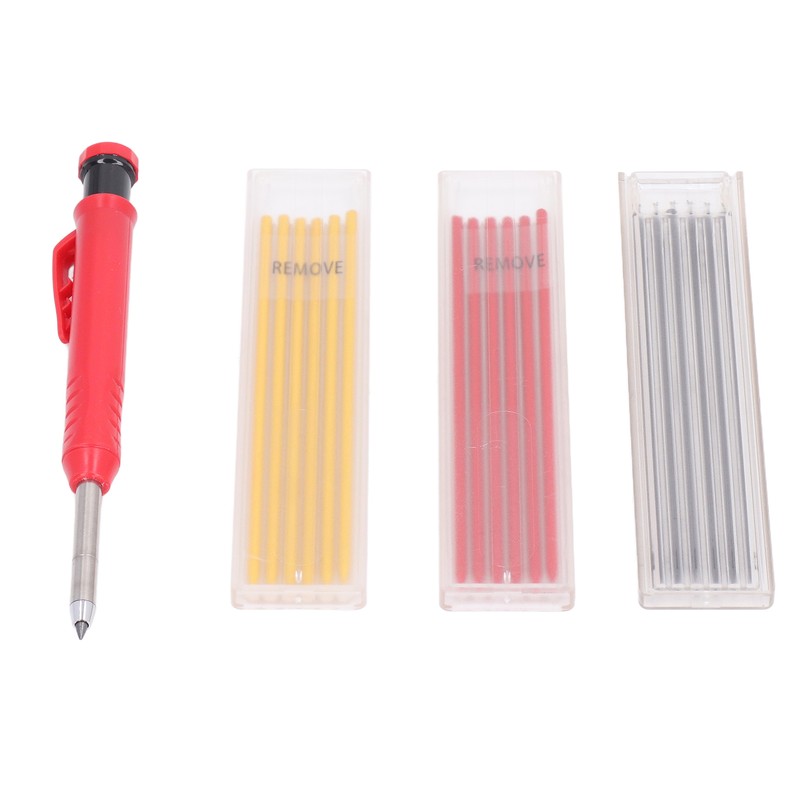 19Pcs Carpenter Pencil Set ABS Tungsten Carbide Construction Carpenter Marker