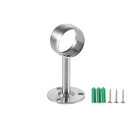 tooloflife 1 x Stainless Steel Heavy Duty Clothes Rail with Screws (75-22mm)