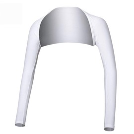 Women's Golf Cooling Shawl Sun Protection Outdoor Arm Sleeve (Large, White)
