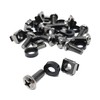 10pcs. M6 Rack Fixing Set, Captive Cage Nuts Bolts Screws