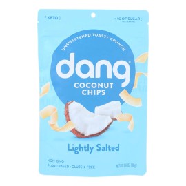 UD_Dang Toasted Coconut Chips Lightly Salted 12-pack Case 3.17 oz Hard and Crispy with Sweet and Baked Flavor