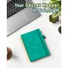 WEMATE Spiral Password Book with Alphabetical Tabs, Small Password Keeper