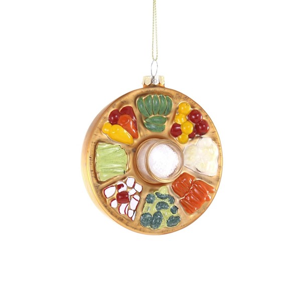 The Bridge Collection Vegetable Tray with Ranch Dip Christmas Ornament