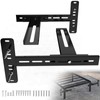 Universal Bed Headboard Brackets, Adjustable Bed Base for Twin/King/Queen/Full Size