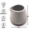 Chef-Hub White Ceramic Mini Milk Jug, Milk Creamer Pitcher Sauce,