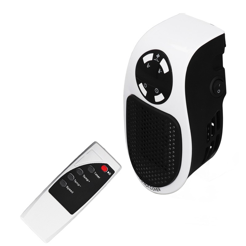500W Household Mini Space Heater Plug In Portable Home Office