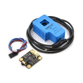 Gravity: Analog AC Current Sensor (20A) - AC Current Signal Conversion Module and Open Type AC Transformer Probe Included - Non-contact Measurement