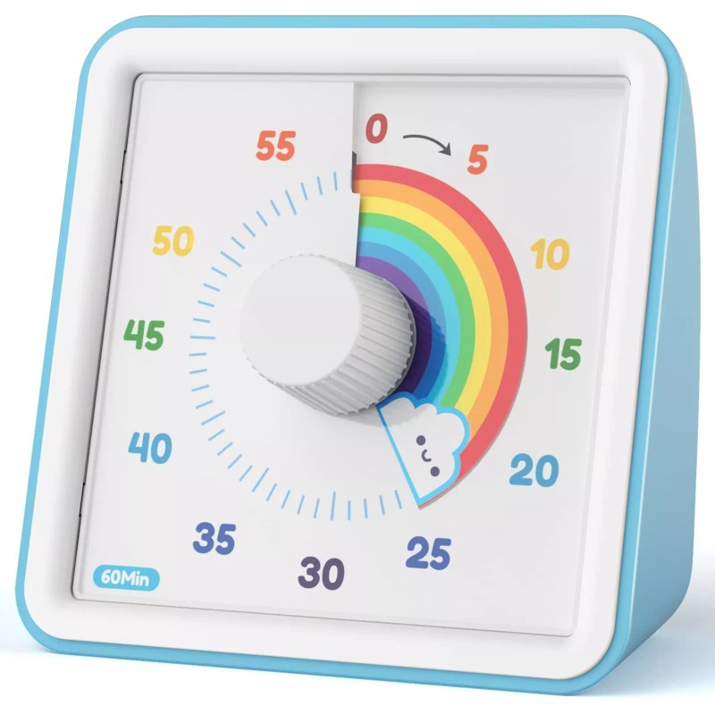 LIORQUE 60 Minute Visual Timer for Kids Visual Countdown Timer