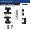 BRINKS – Contemporary Non-Locking Interior Ball Door Knob, Tuscan Bronze