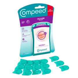 Compeed Compeed Cold Sore Discreet Healing Patch, 45 Patches (3 Packs of 15), Cold Sore Treatment, More Convenient than Cold Sore Creams, Dimensions: 1.5 x 1.5 cm