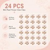24 Pcs Small Pearl Hair Clips for Women Girls, Mini