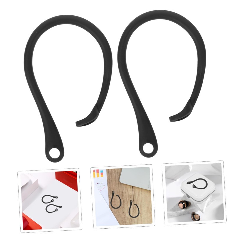 SHINEOFI 2pcs Slip Ear Hooks for Earbuds Stylish Protective Earbud