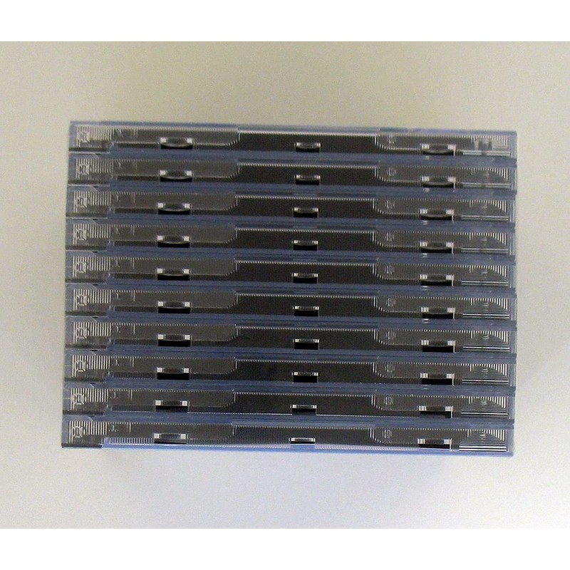 Hama 44746 Standard CD Jewel Case, pack of 10, transparent/black