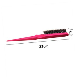 FRCOLOR 4PCS Bristles Row Comb Multi Purpose Pointed Hair Brush for Salon Home Use Durable Pig Bristle Hairdressing Tool Comfortable Grip Scalp Stimulation Random Color Random Color