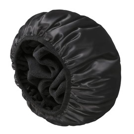 E ENASUE Reusable 3-layer shower cap, extra large waterproof shower cap, suitable for all types of long hair, adjustable women's shower cap, ideal for girls