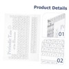DOITOOL Transparent Periodic Table of Elements Decoration Elegant High School