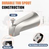 Universal Bathtub Tub Spout with Diverter, Fits 1/2" Slip-Fit Copper