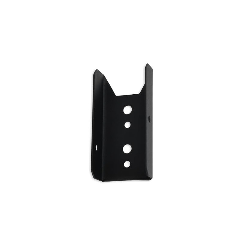 2x4 Galvanized Black Fence Brackets for Wood, Carbon Steel Fence