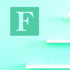Decals Alphabet Letter F Wall Art Size 20 Inches X 20 Inches