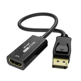 MT-VIKI DisplayPort to HDMI Adapter, 4K@60Hz Unidirectional DP to HDMI Adapter, Compatible with HP, ThinkPad, AMD, NVIDIA, Desktop and More - Male to Female