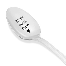 I Miss Your Face spoon - husband gifts - gift for him - keepsake gifts - gifts for her - unique gifts - travel gifts - Coffee Spoon - Long distance gift by Boston creative company
