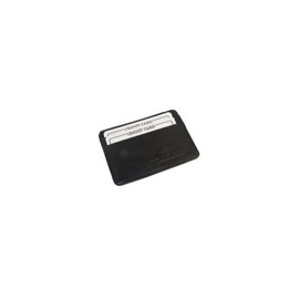 MW30170-BK Cowhide 4" x 2.75" Black Leather Slim Line Credit Card Holder (Black)