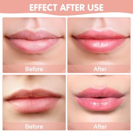 GROVL Lip Masks,Honey+Strawberry Bee Balm Lip Mask Set for Day&Night Lip Care Reduce Lip Lines Brighten Lip Colour Deep Hydration Lip Care(2 Pcs)