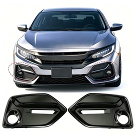 Wanzuwbip Fog Light Cover Trim Kit Fit for Civic Hatchback 2017-2021