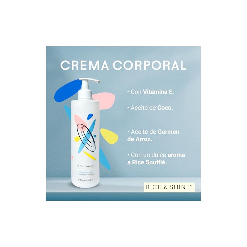 Rice Shine Crema Hidratante Corporal Aceite Germen Arroz Skin Care
