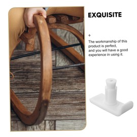 Baluue 4pcs Walker Ski Glides for Folding Walkers Feet Cushions Easy to Install Replacement Parts for Seniors Lightweight Accessories White