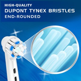 Whuppsi Replacement Toothbrush Heads Fit for Oral B Electric Toothbrushes, 4PCS, Soft Ultrathin Bristles for Pro Gum Care, Refills for Braun Model 3756 3757 3744 3765 3738 4729 4739