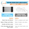 XL Black Thick Cotton Swabs Pointed Precision - 750 Count