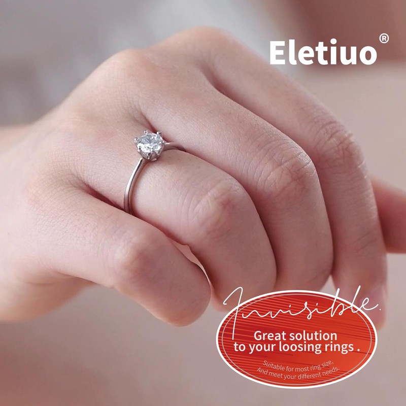 Invisible Ring Size Adjusters Set for Loose Rings,24 Pack-8 Sizes,Ring