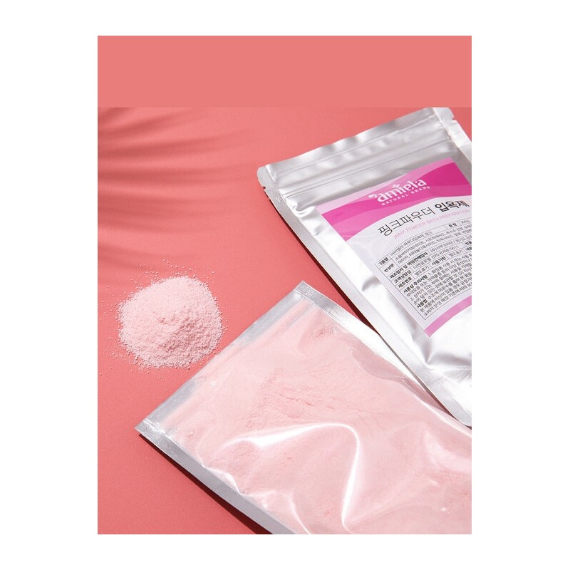 Bubble bath bomb-pink powder 300g / 거품입욕제-핑크파우더 300g