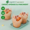 Caperci 150pcs Natural Tulip Cupcake Liners Unbleached European Parchment Paper