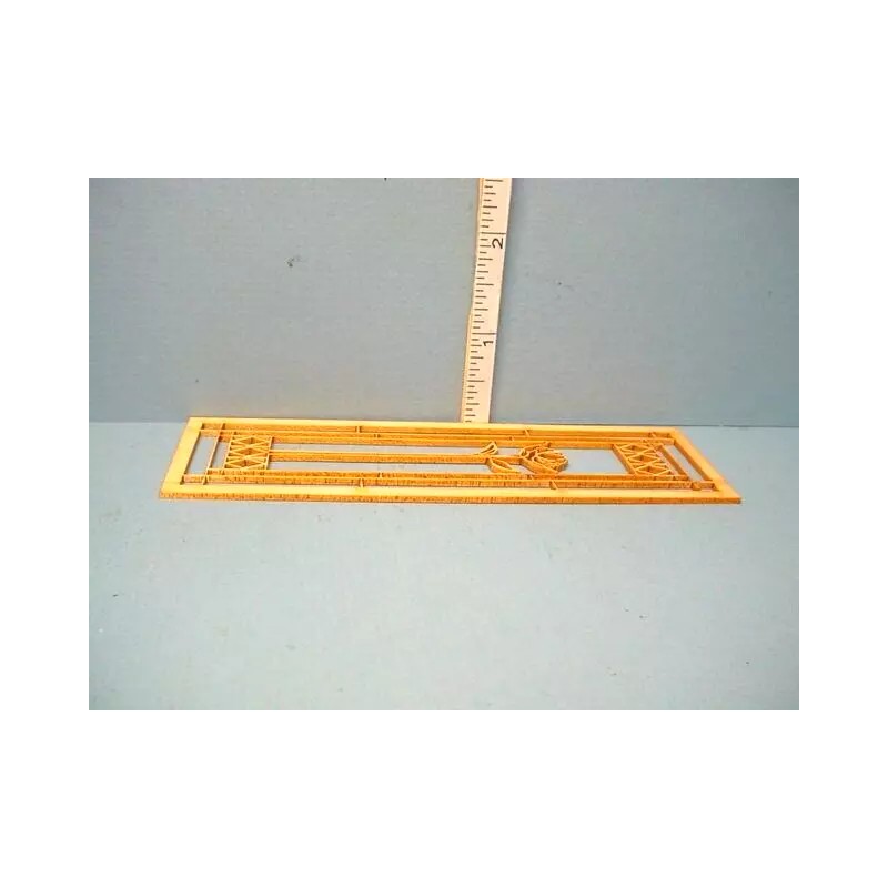 Laser Creations Miniature Victorian Glazed Door Mullion #H-D Laser Creations
